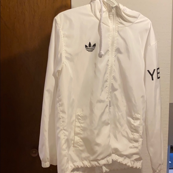 White Adidas Yeezy Windbreaker
